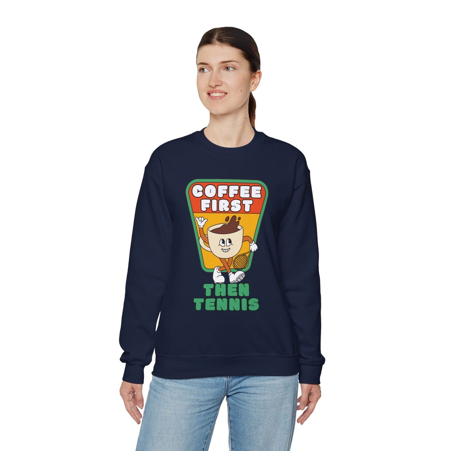 COFFEE FIRST, THEN TENNIS 2 - Tennis Sweatshirt - GRANDSLAM PH