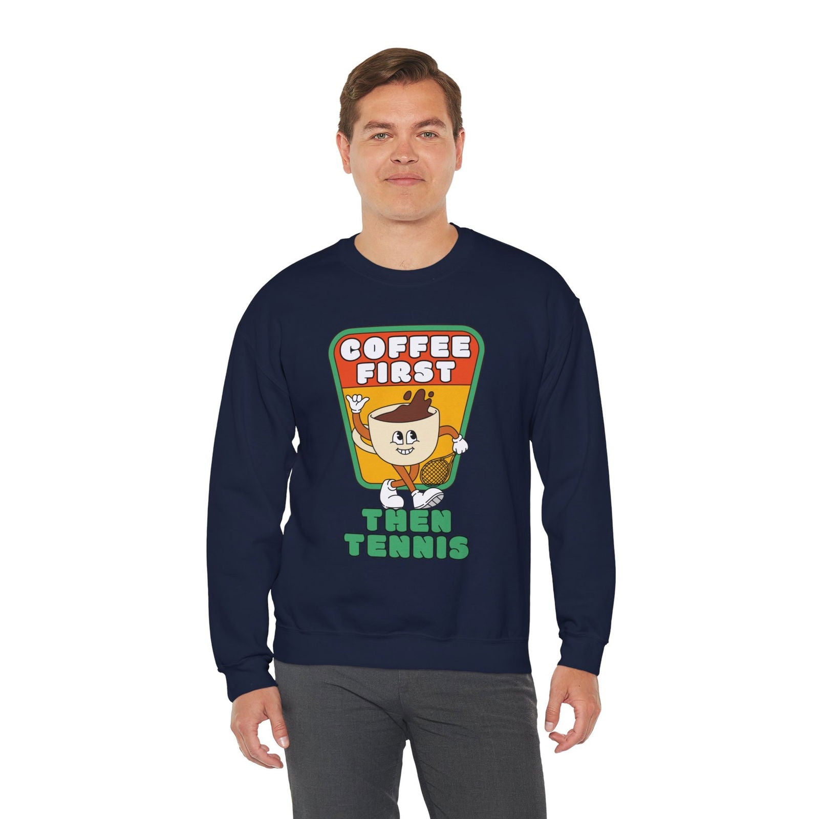 COFFEE FIRST, THEN TENNIS 2 - Tennis Sweatshirt - GRANDSLAM PH