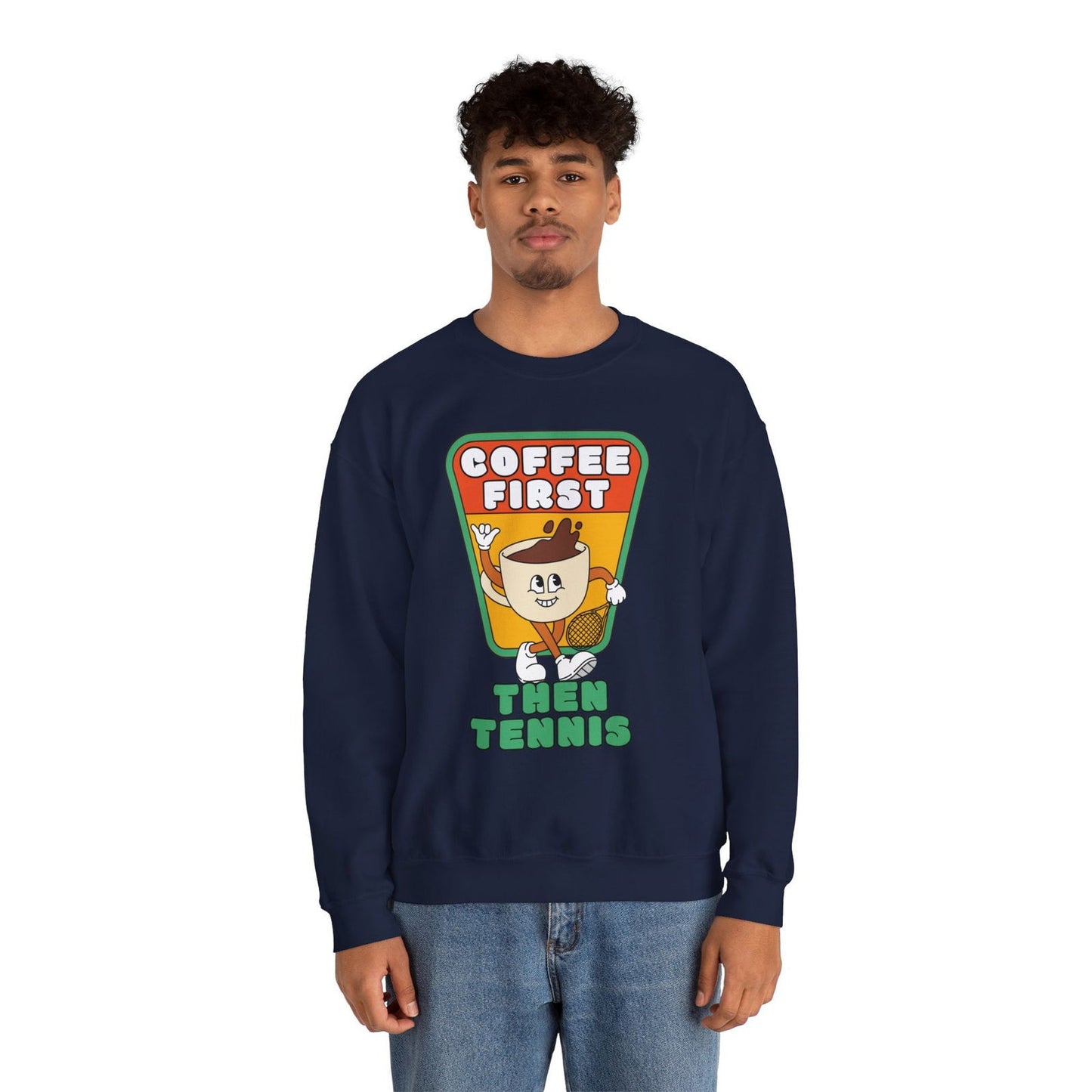 COFFEE FIRST, THEN TENNIS 2 - Tennis Sweatshirt - GRANDSLAM PH