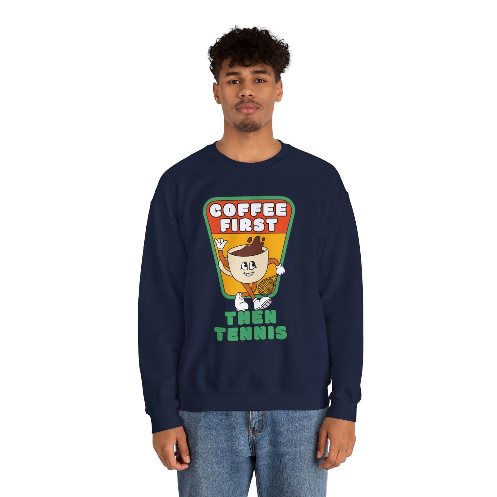COFFEE FIRST, THEN TENNIS 2 - Tennis Sweatshirt - GRANDSLAM PH
