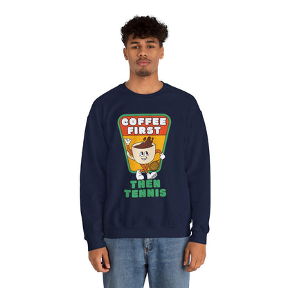 COFFEE FIRST, THEN TENNIS 2 - Tennis Sweatshirt - GRANDSLAM PH