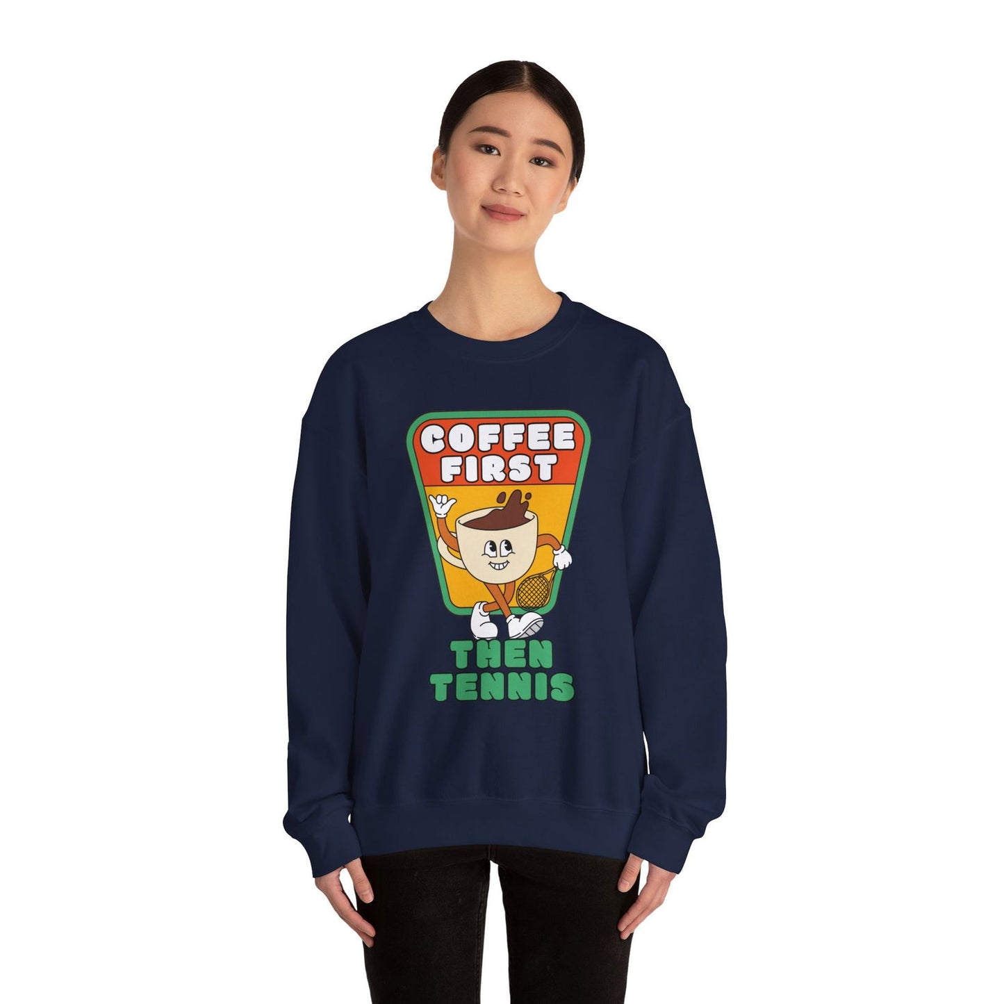 COFFEE FIRST, THEN TENNIS 2 - Tennis Sweatshirt - GRANDSLAM PH