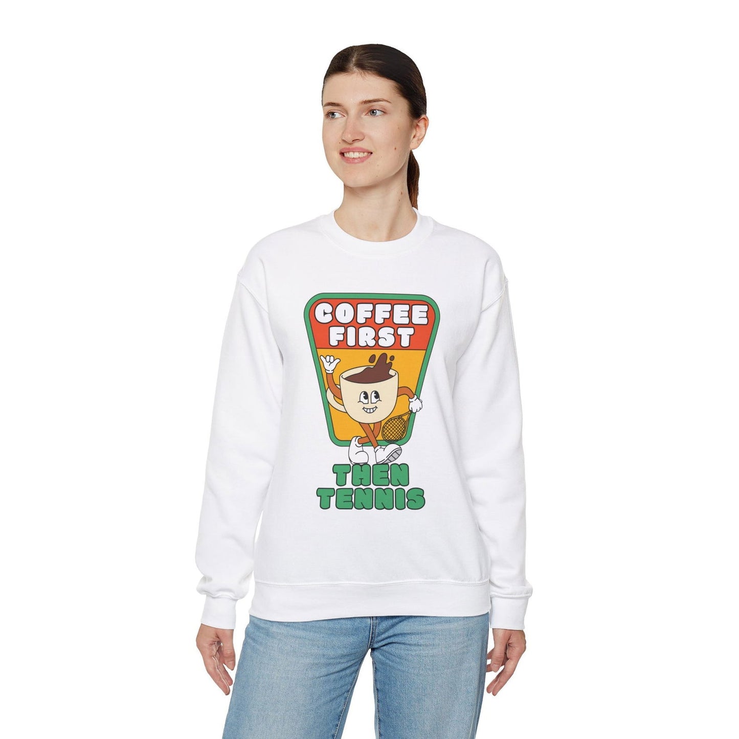 COFFEE FIRST, THEN TENNIS 2 - Tennis Sweatshirt - GRANDSLAM PH