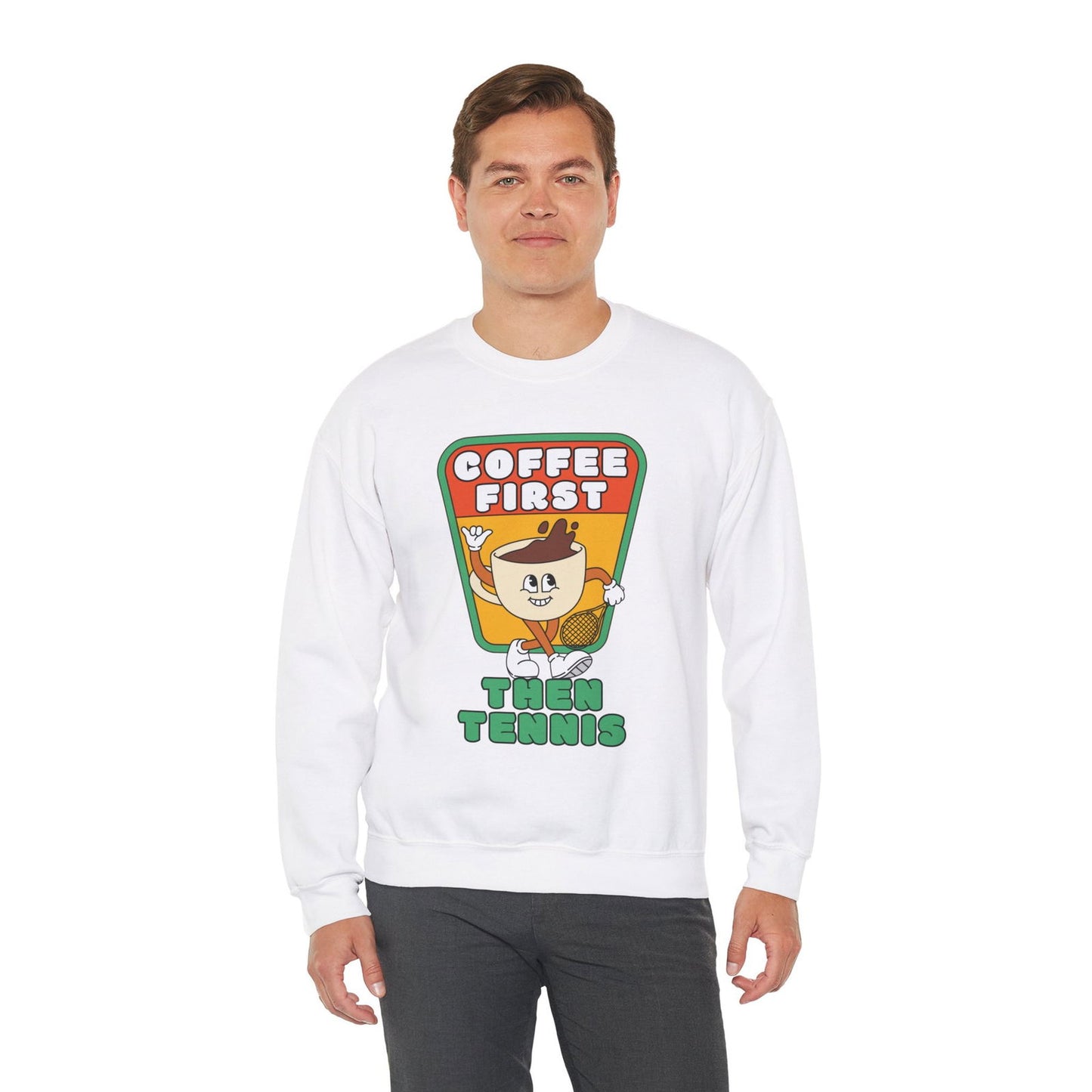 COFFEE FIRST, THEN TENNIS 2 - Tennis Sweatshirt - GRANDSLAM PH