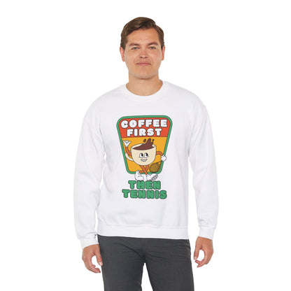 COFFEE FIRST, THEN TENNIS 2 - Tennis Sweatshirt - GRANDSLAM PH
