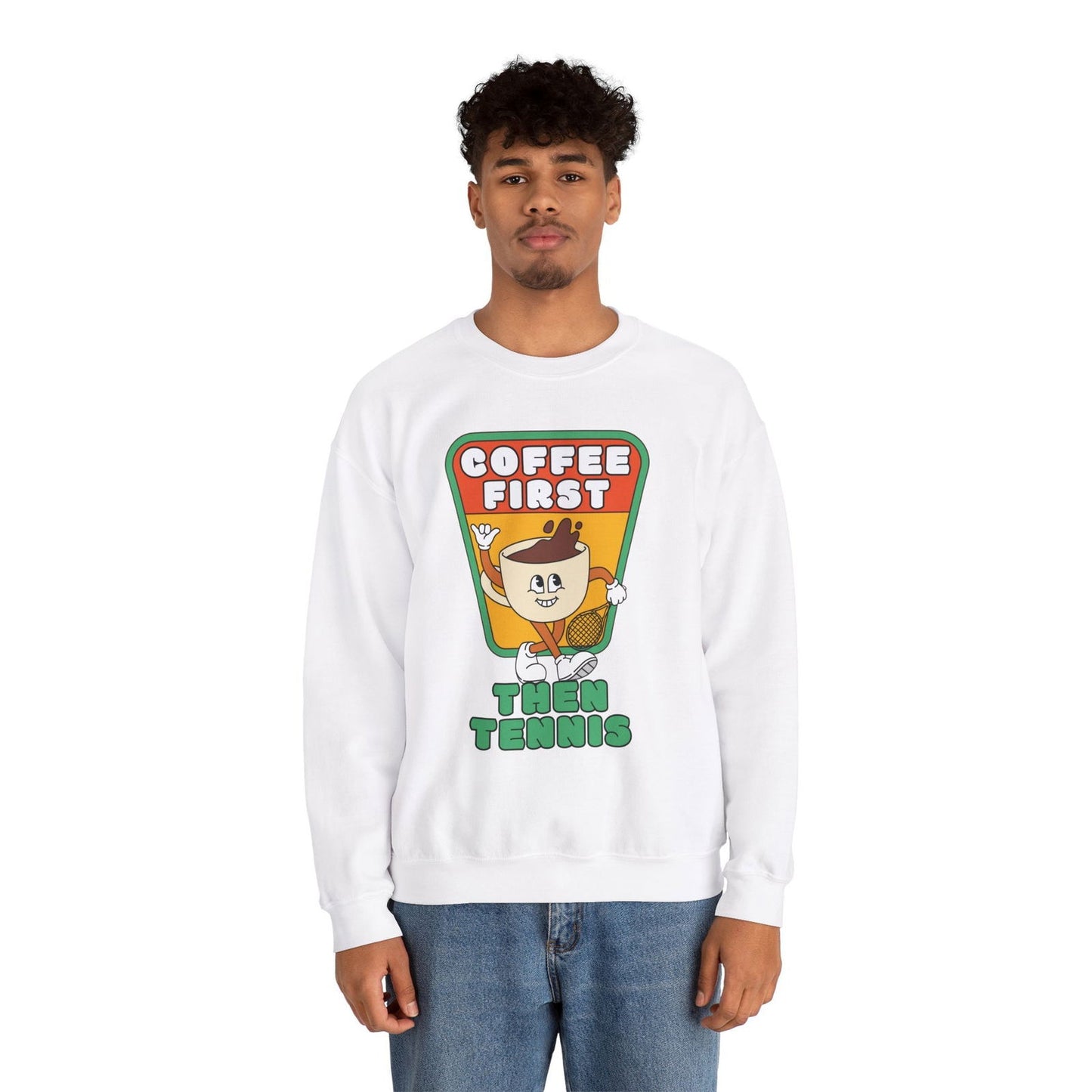 COFFEE FIRST, THEN TENNIS 2 - Tennis Sweatshirt - GRANDSLAM PH