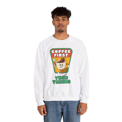 COFFEE FIRST, THEN TENNIS 2 - Tennis Sweatshirt - GRANDSLAM PH