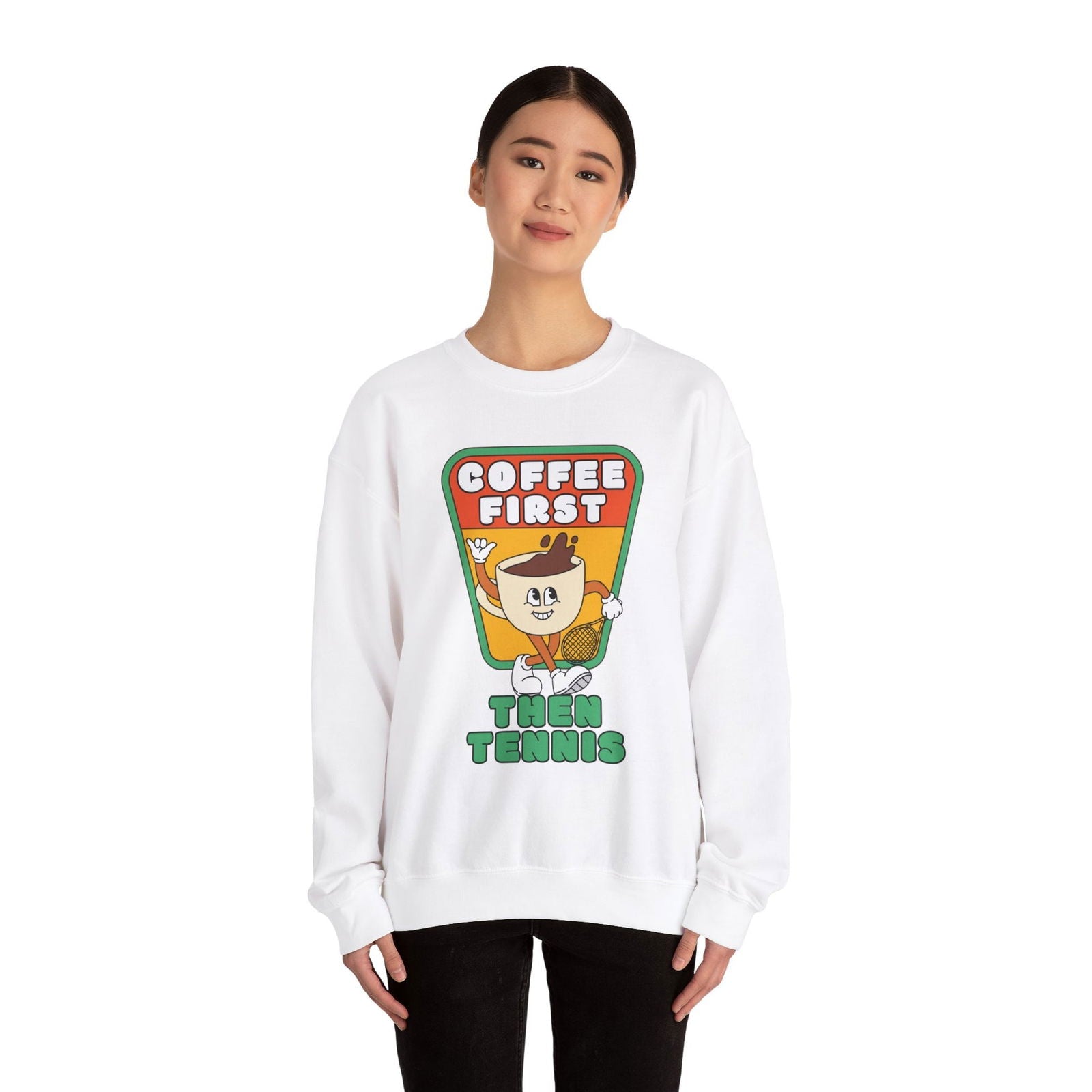 COFFEE FIRST, THEN TENNIS 2 - Tennis Sweatshirt - GRANDSLAM PH