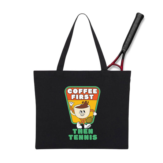 COFFEE FIRST THEN TENNIS 2 - Tennis Tote Bag - GRANDSLAM PH
