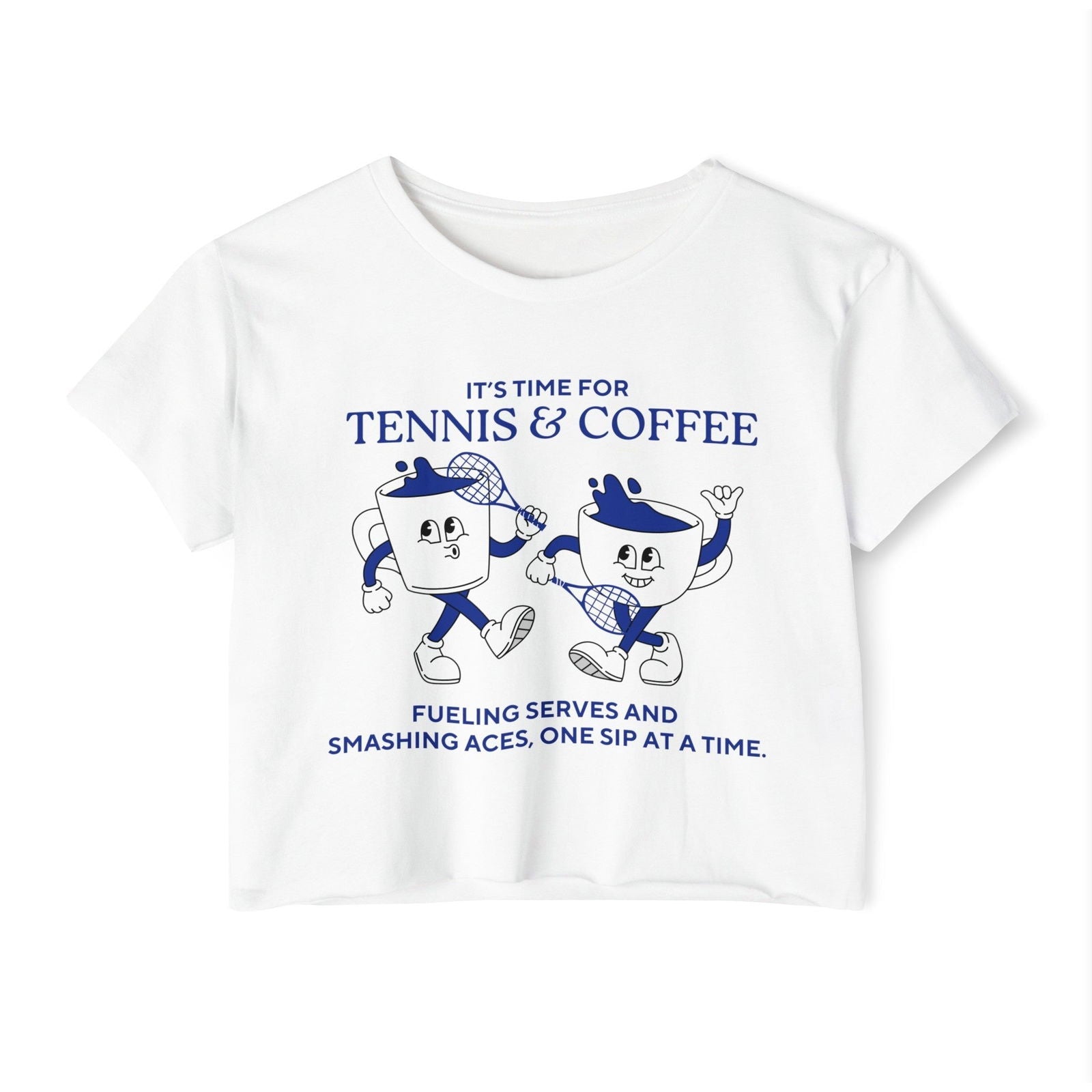 COFFEE & TENNIS 2 - Crop Top - GRANDSLAM PH