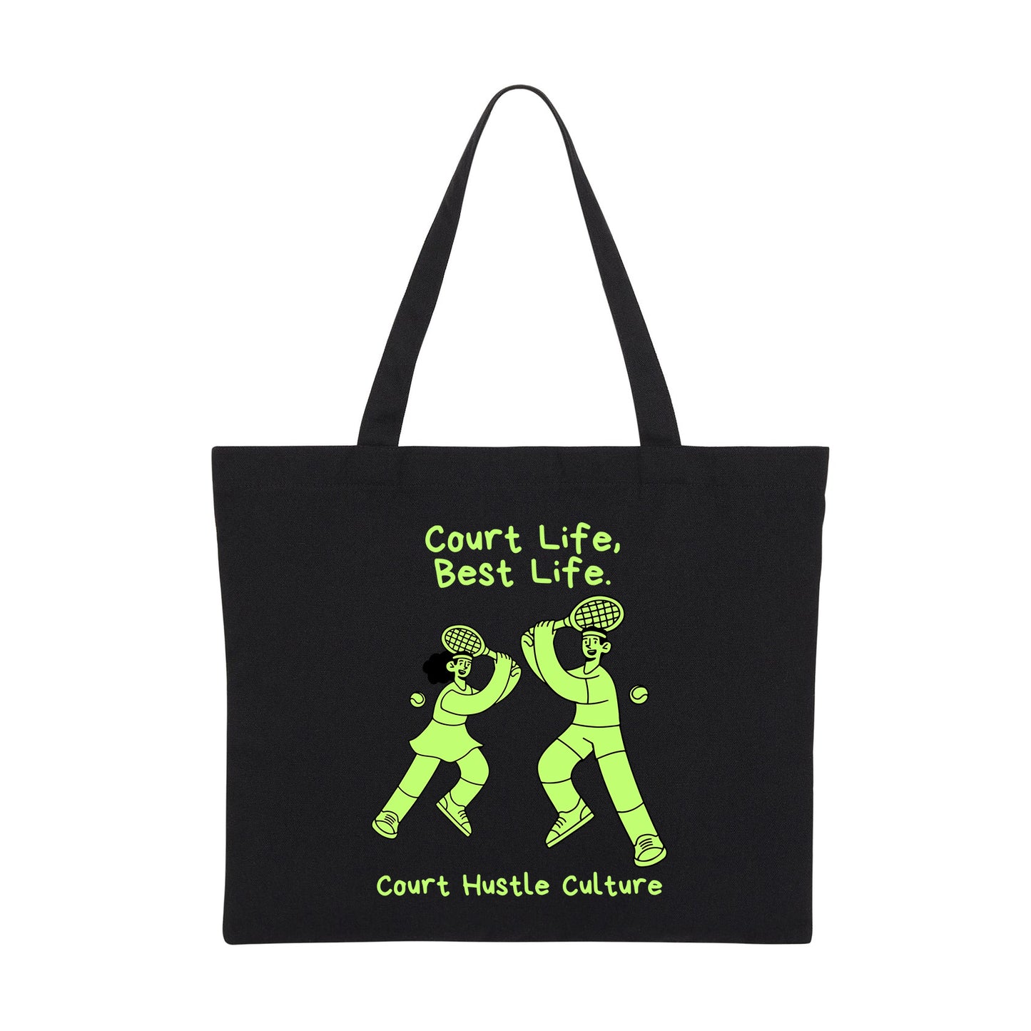 COURT HUSTLE - Tennis (Tote Bag)