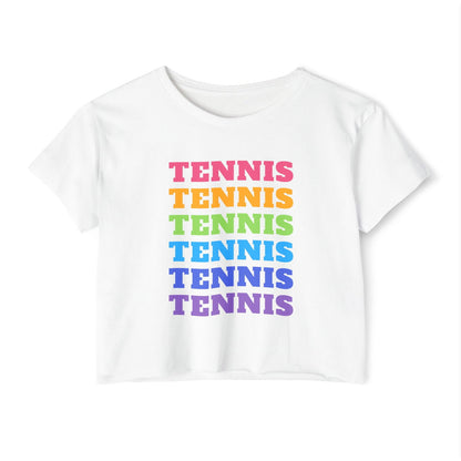 DOWN THE LINE - Tennis Crop Top - GRANDSLAM PH