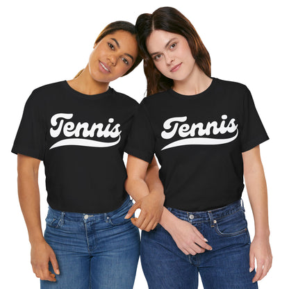 TENNIS 1 (Black & White) - Tennis Basic Tee