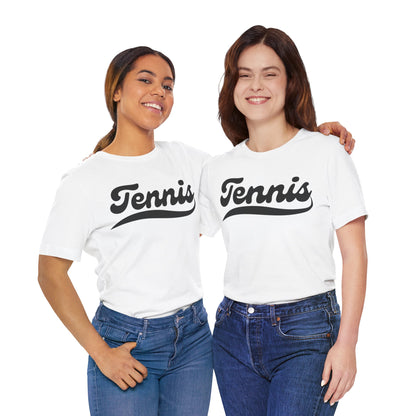 TENNIS 1 (Black & White) - Tennis Basic Tee