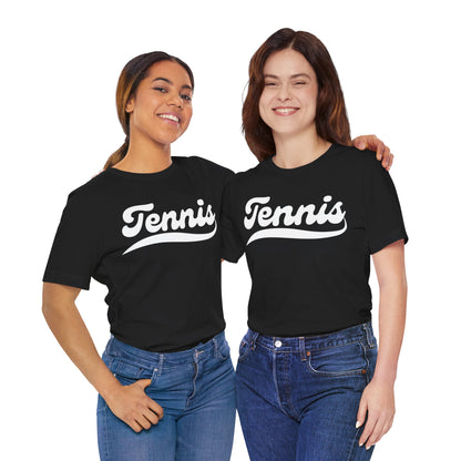 TENNIS 1 (Black & White) - Tennis Basic Tee