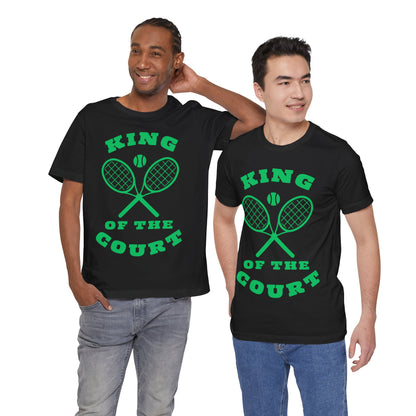 KING OF THE COURT (Black-Green) - Tennis Basic Tee