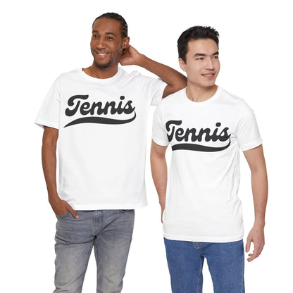 TENNIS 1 (Black & White) - Tennis Basic Tee