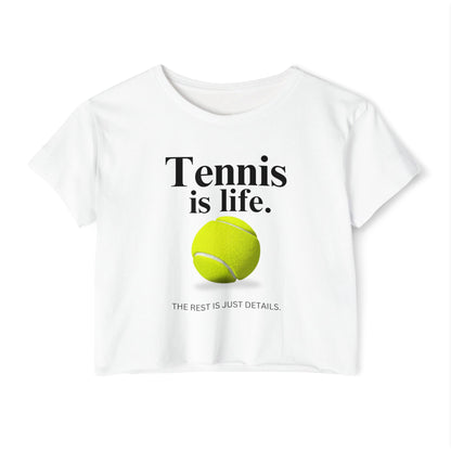 TENNIS IS LIFE - Crop Top