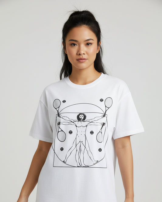 VITRUVIAN MAN (LEONARDO DA VINCI) - Tennis Basic Tee