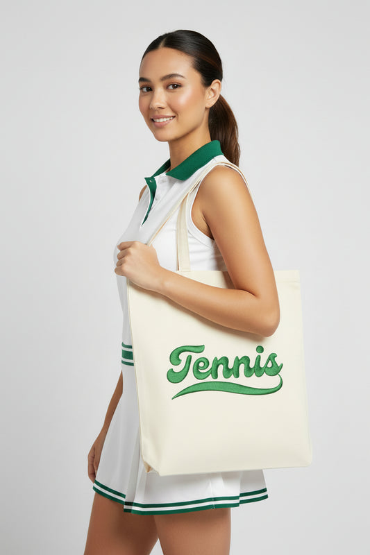 TENNIS PATCH LOOK - Tennis (Tote Bag)