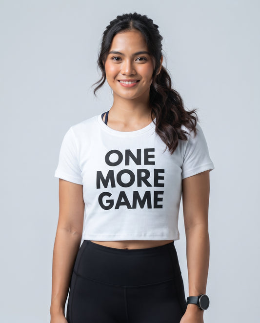 ONE MORE GAME - Tennis & Pickleball (Crop Top)
