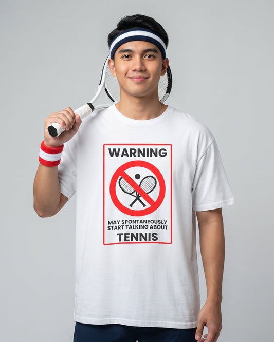 WARNING TENNIS - Tennis (Basic Tee)