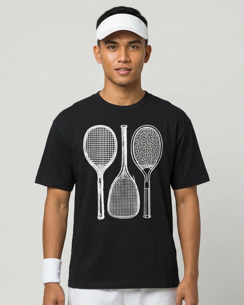 RETRO RACQUET - Tennis (Basic Tee)