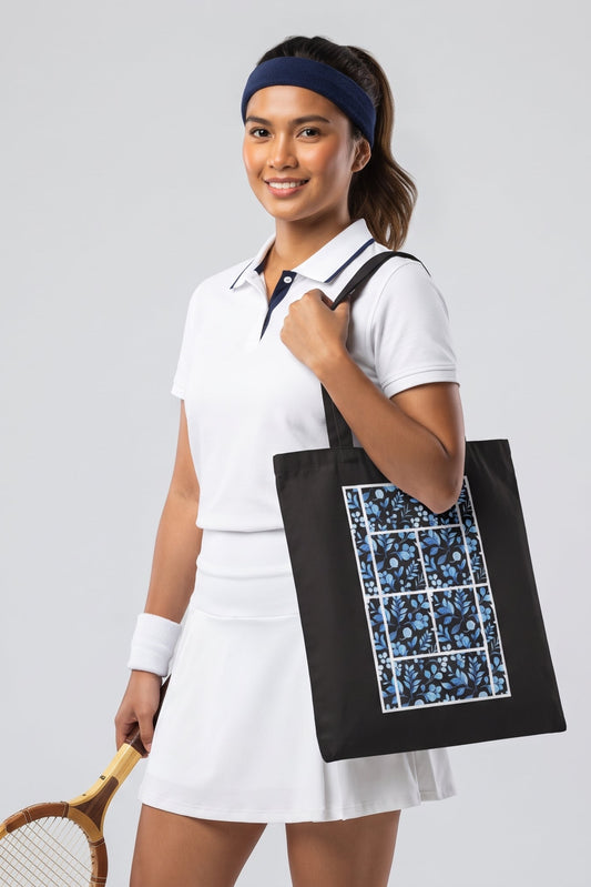 TENNIS FLORAL 2 - Tennis (Tote Bag)