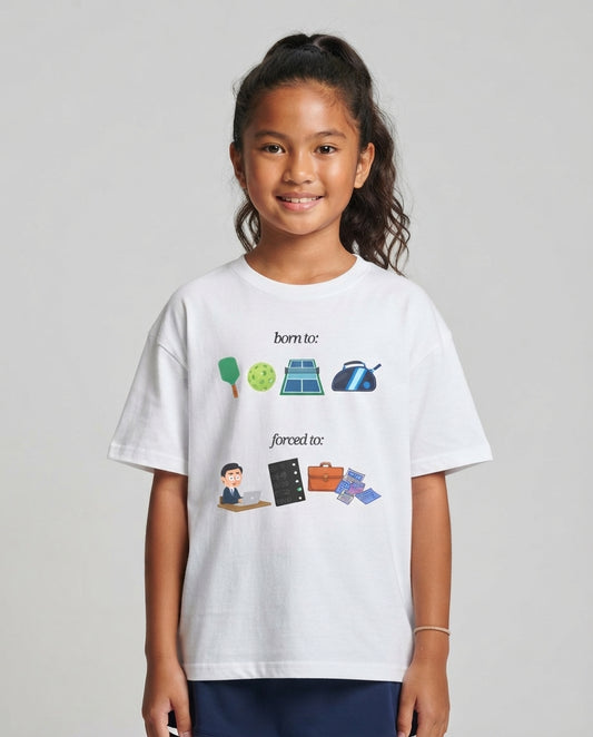 FORCED TO WORK - Pickleball (Kids Tee)