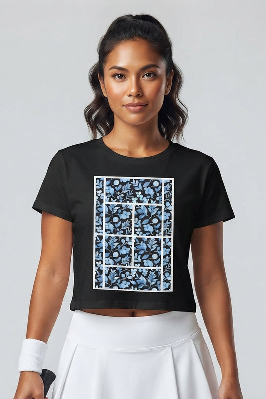 TENNIS FLORAL 2 - Tennis (Crop Top)