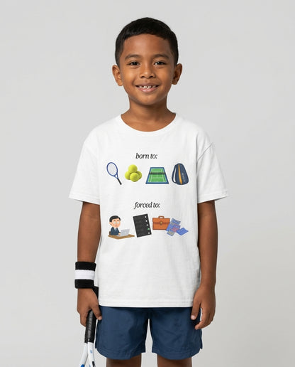 FORCED TO WORK - Tennis (Kids Tee)