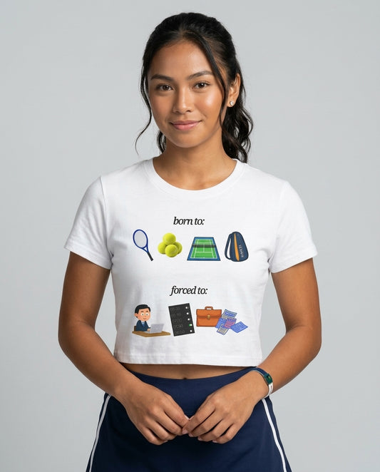 FORCED TO WORK - Tennis (Crop Top)