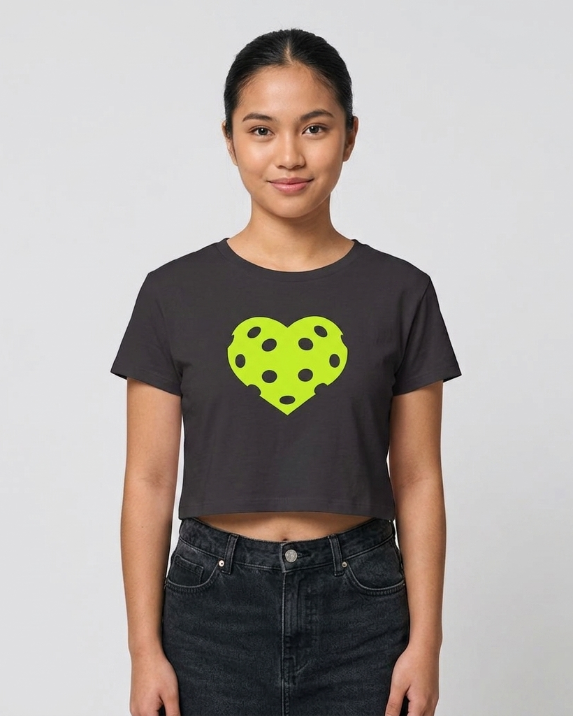 HEART PICKLEBALL 1 - Pickleball (Crop Top)