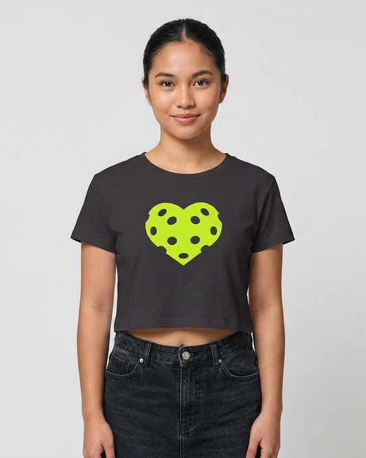 HEART PICKLEBALL 1 - Pickleball (Crop Top)