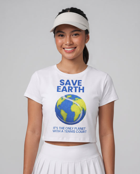 SAVE EARTH - Tennis (Crop Top)