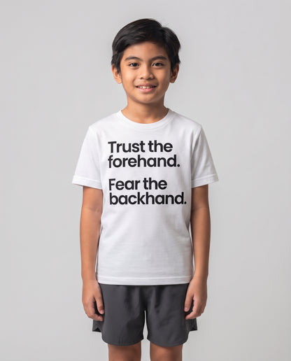 TRUST FOREHAND - Tennis & Pickleball (Kids Tee)