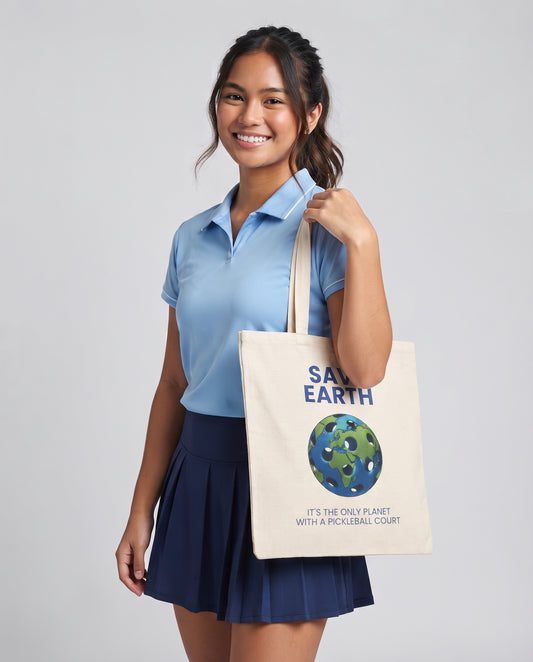 SAVE EARTH - Pickleball (Tote Bag)