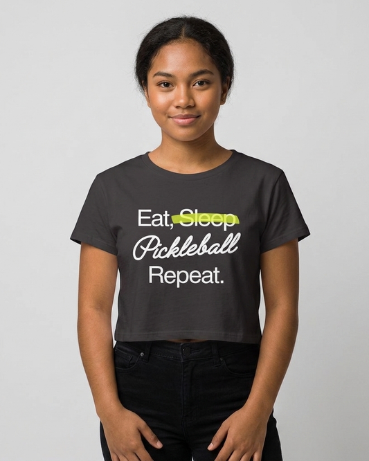 EAT SLEEP - Pickleball (Crop Top)