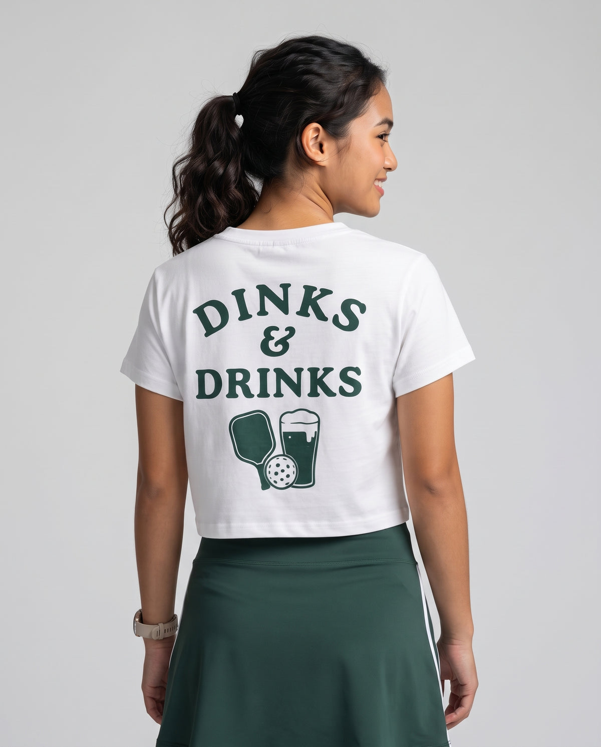 DINKS & DRINKS - Pickleball (Crop Top)