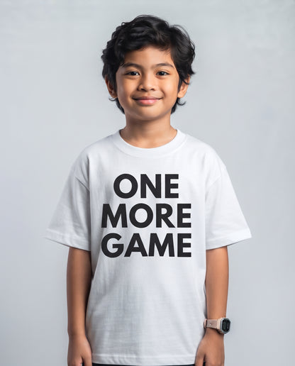 ONE MORE GAME - Tennis & Pickleball (Kids Tee)