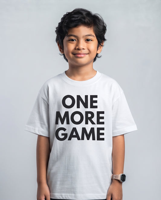 ONE MORE GAME - Tennis & Pickleball (Kids Tee)
