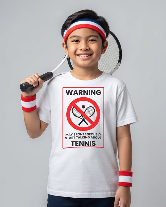 WARNING TENNIS - Tennis (Kids Tee)
