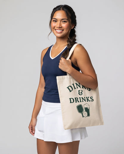 DINKS & DRINKS - Pickleball (Tote Bag)