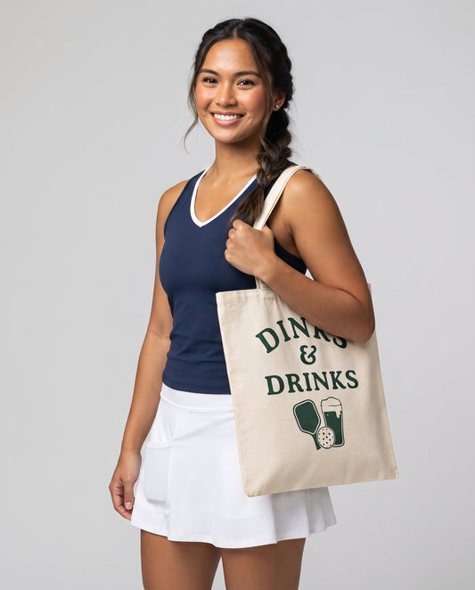 DINKS & DRINKS - Pickleball (Tote Bag)