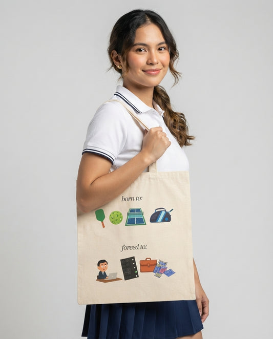 FORCED TO WORK - Pickleball (Tote Bag)