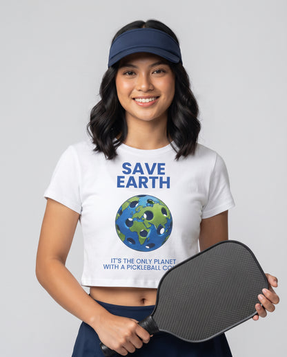 SAVE EARTH - Pickleball (Crop Top)