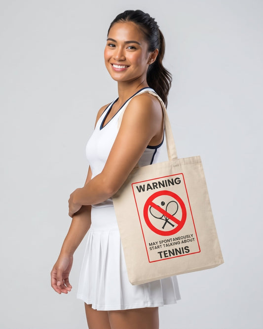 WARNING TENNIS - Tennis (Tote Bag)