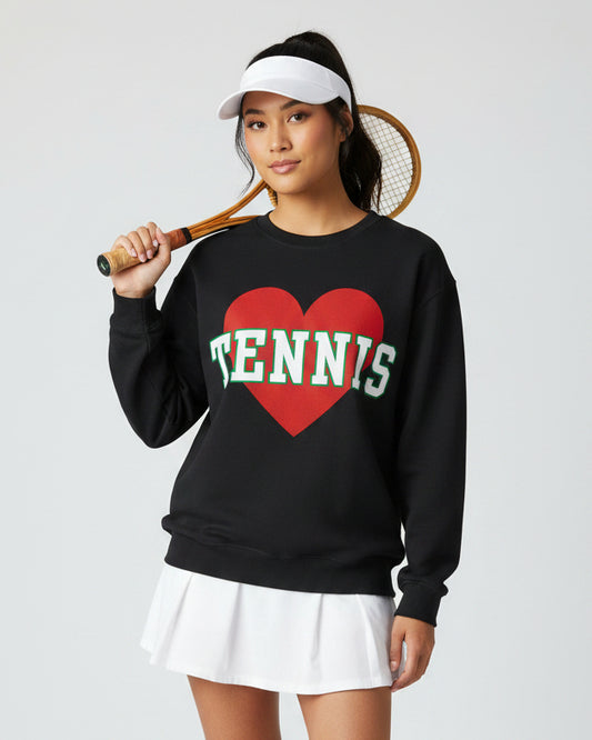 HEART TENNIS SWEATSHIRT - GRANDSLAM