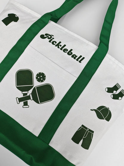 PICKLEBALL XL TOTE BAG 1 (Green)