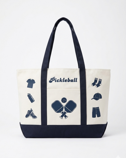PICKLEBALL XL TOTE BAG 1 (Dark Blue)